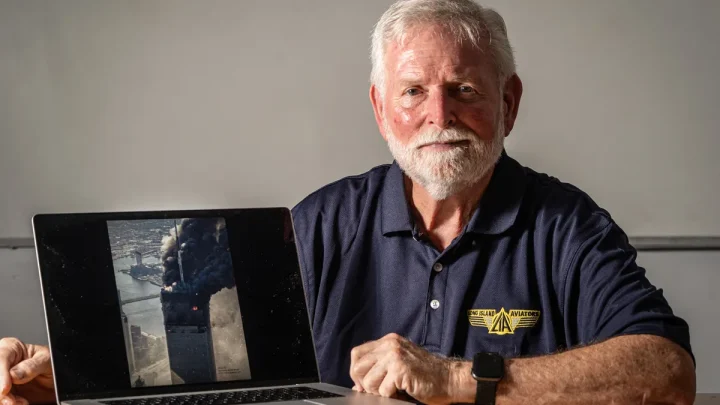 Former NYPD pilot reveals unseen aerial photos of 9/11