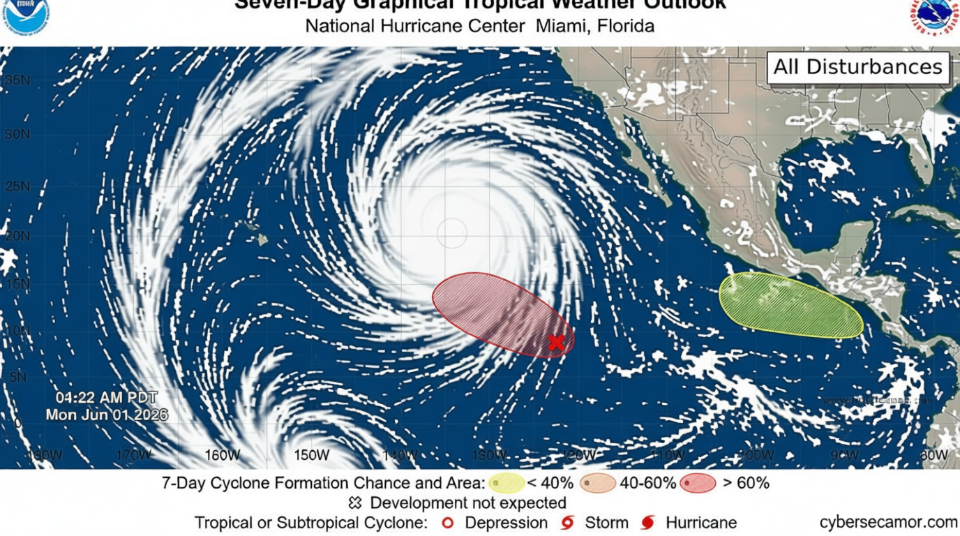 See tracker as hurricane season begins with 2 storms to watch