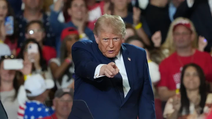 President Trump’s approval rating hits second-term low in new NBC poll