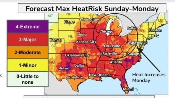 Huge heat dome is building over US. Here’s your forecast