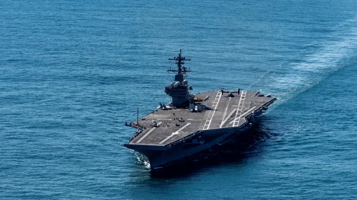 Navy searching for missing crew member after ’emergency water landing’