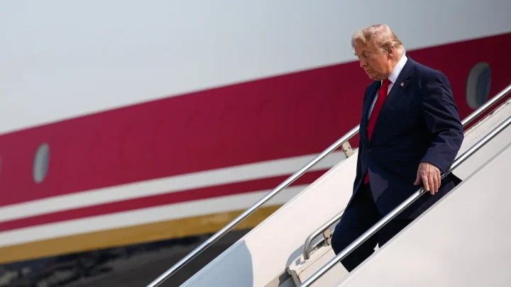 See photos of Trump take maiden flight in Qatar-gifted Air Force One