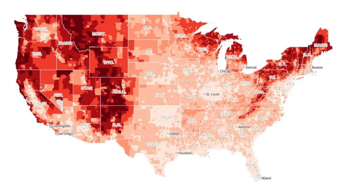 Who doesn’t have AC? Maps show the places with the least