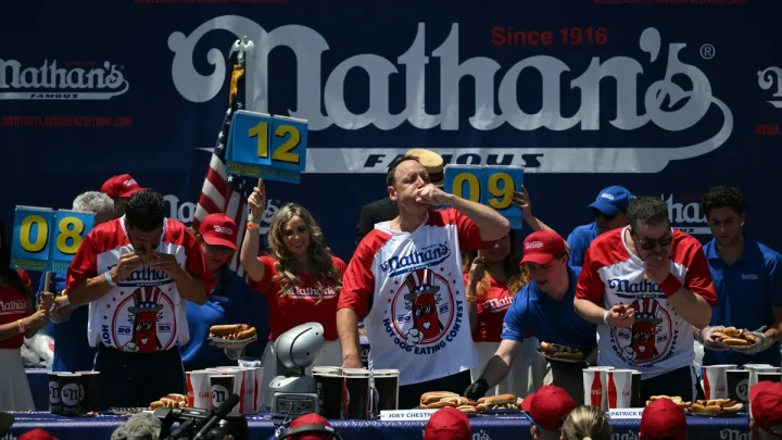 Nathan’s Hot Dog Eating Contest results: Joey Chestnut survives heat, wins
