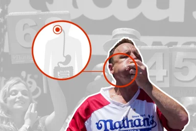 70+ hot dogs in 10 minutes. How does the body handle Nathan’s hot dog contest?