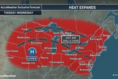 Record heat scorched the West. Now it’s heading for the East Coast