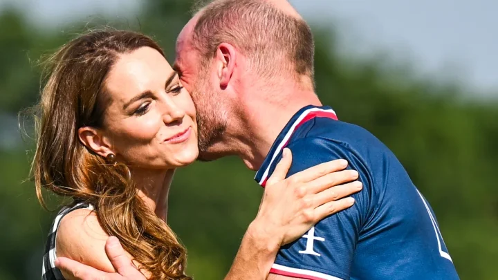 Prince William and Princess Kate share rare public kiss at recent outing