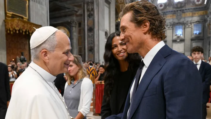 Matthew McConaughey teases political ambitions after meeting the Pope