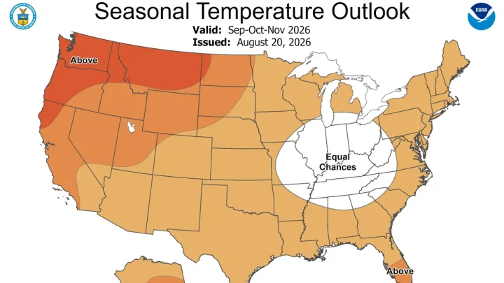 Fall 2026 weather forecast released. When will it cool down?