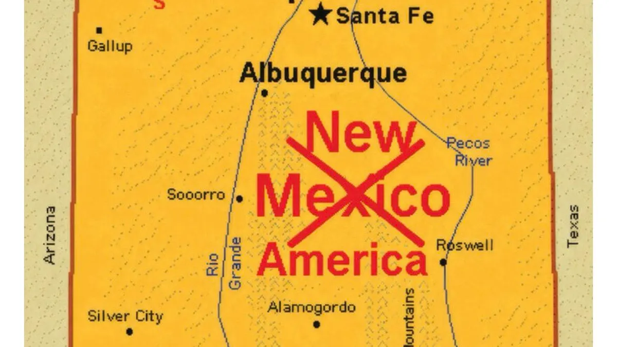 Trump posts map renaming New Mexico to ‘New America’