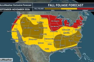 Maps show 2026 fall foliage predictions. When will colors peak?