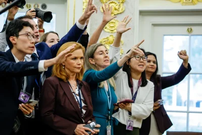 Reporters denied White House access as Trump enforces ban on 3 outlets