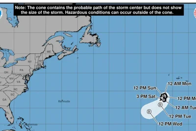 Hurricane center eyes depression that could become Tropical Storm Fay